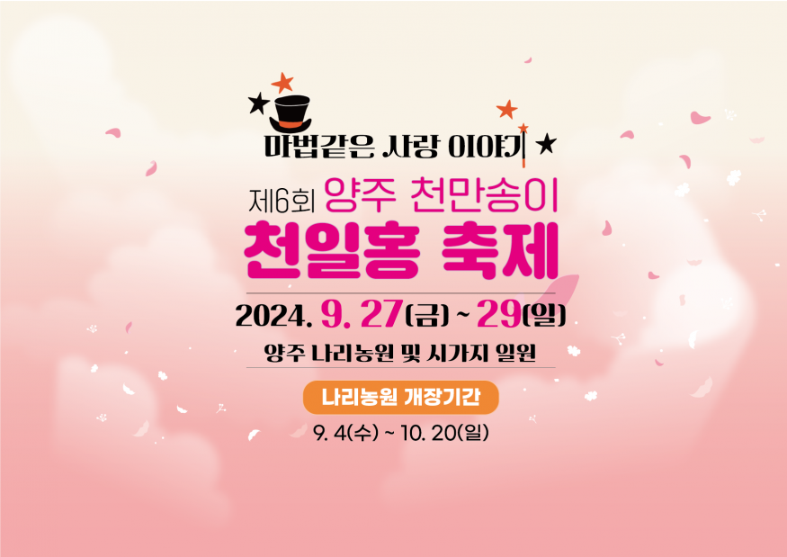 양주, ‘천만송이 천일홍 축제’ 27일 개막…가을꽃과 예술이 어우러진 3일간의 향연