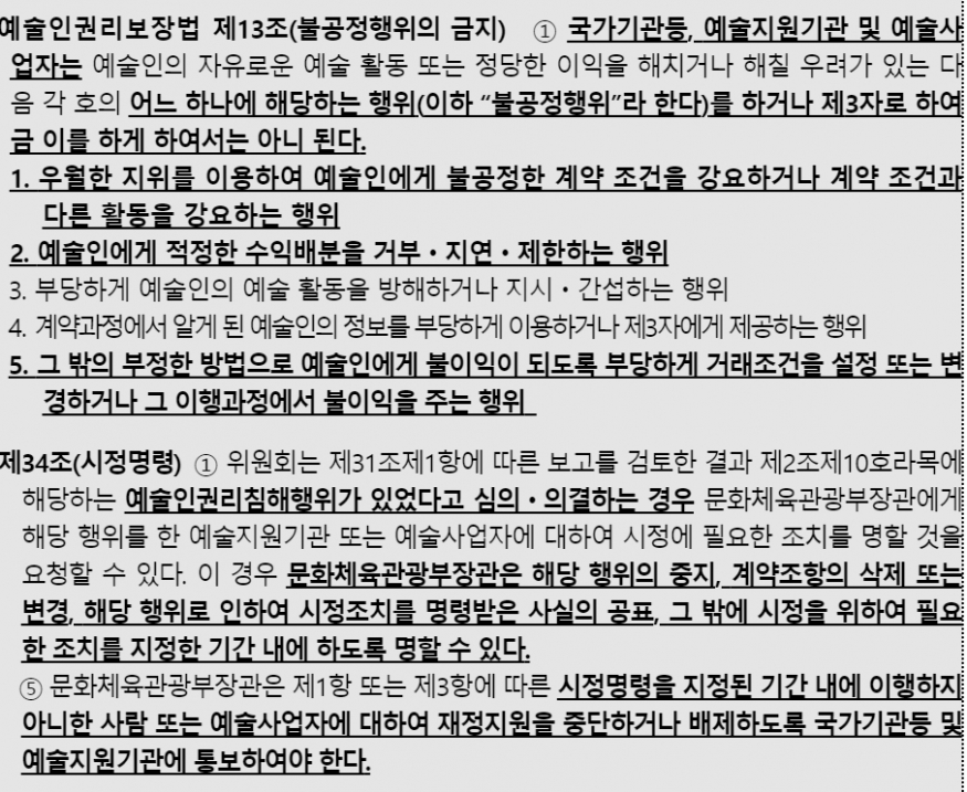 문체부, 청년 예술인 6명, 출연료 5700만 원 미지급에 대한 시정명령