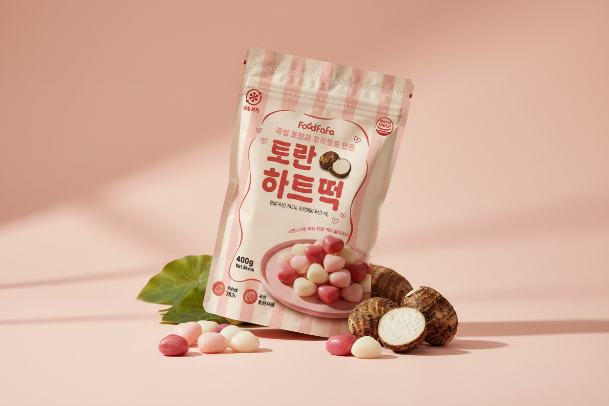 토란의 반전 변신…곡성 ‘토란하트떡’ 등장