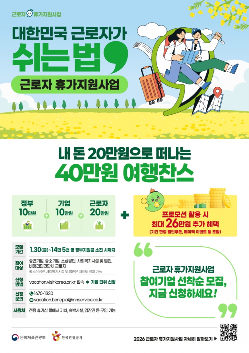 내 주머니서 20만 원 냈는데, 휴가비는 40만 원?