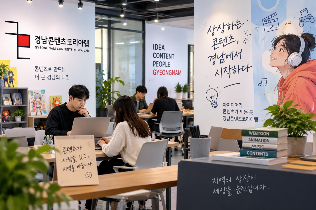 “월세·관리비 0원”… 경남콘텐츠코리아랩, 콘텐츠 스타트업 1곳 모집